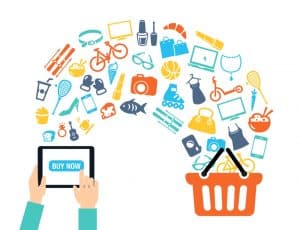 Online alışveriş arka plan