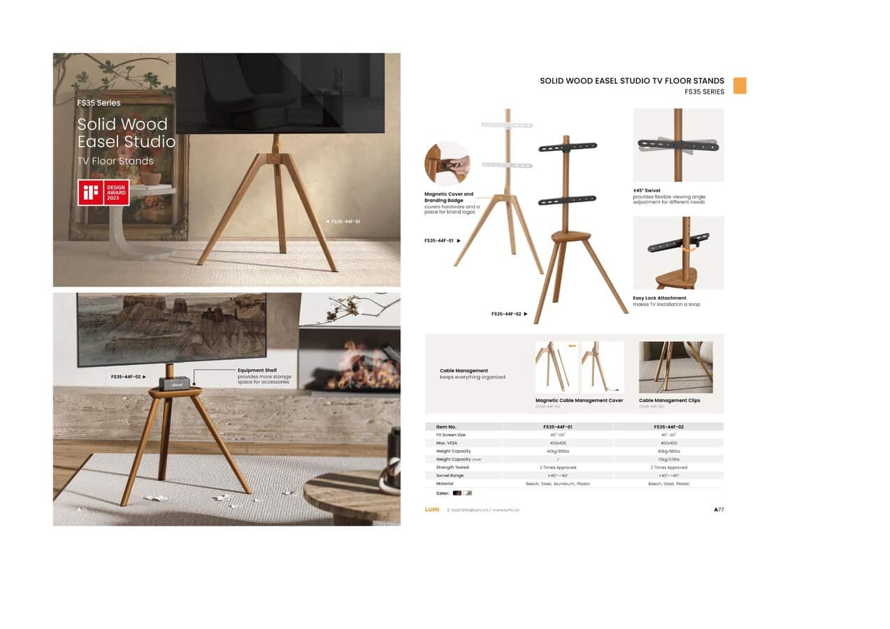 Lumi FS35-44F-02 Studio TV Floor Stand – BTB eşya görseli